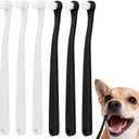 6 Pcs Puppy Tooth Brushing Kit, Dog Toothbrush Small Cat Toothbrushes Kit Mini Head Soft Nylon Bristles Portable Pet Tooth Brush Travel-Friendly Puppy Dog Deep Clean Toothbrush for Small Dogs Cats