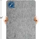 ZOMONETI 24" x 18" Wool Pressing Mat 100% New Zealand Felted Wool Ironing Mat Pad Blanket for Quilter, Sewing, Quilting Supplies and Notions