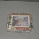 Christmas 5x7 Picture Frame Christmas Metal Display Photo Frames with Rhinestone High Definition Glass Front Gift Ideas Tabletop Home Decorative (2025 Snowman Reindeer, Golden)