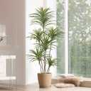 Yepdin Artificial Dracaena Plants Indoor, 5 ft Faux Tropical Floor Plants Indoor, Tall Fake Yucca Silk Tree in Pot, Artificial Trees for Home Office Decor Indoor Outdoor Housewarming Gift