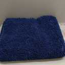 Bathroom Rug Non Slip, Super Absorbent Bathroom Runner, Extra Soft Bath Mat and Quick Dry Chenille Bath Rugs Carpet for Tub, Shower, Bath Room, Bedroom, Kitchen, Sink (16x47, Blue)
