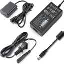 NP-FW50 Dummy Battery AC-PW20 Power Adapter Kit for Sony ZV-E10 Continuous Power Supply for A6000 A6100 A6300 A6400 A6500 A5000 A5100 A7 A7II A7R A7S A7RII A7SII, RX10 II III IV Cameras