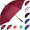 MRTLLOA Extra Large Golf Umbrella, 46.5 Inch Automatic Open, Oversize Double Canopy Vented Windproof Waterproof Sports Umbrellas for Rain
