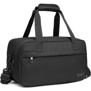 Kono Travel Duffel 20L Under Seat Carry-On Sports Tote Gym Weekender Overnight Bag - 15.75"x9.84"x7.87" Black