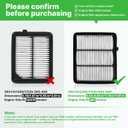 Engine+Cabin Air Filters Set Fit for Honda Accord (Gas Only, L4 1.5L) 2018 2019 2020 2021 2022 (Not For 2.0 Hybrid) Engine Air Filter for My Car Replace CF10134 CA12290