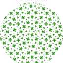 Kawani St. Patrick's Day Round Tablecloth 70 Inch Watercolor Shamrock Table Cloths Green St Patricks Day Table Cloths Circular Table Cover Spring Holiday Tabletop for Home Dining Kitchen Picnic Party