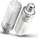 1.77*5.90inch Big E26 LED Bulbs 20W LED Corn Light Bulbs 200 Watt Equivalent 3000 Lumen 6000K Daylight White for Outdoor Home attic Corridor Garage Warehouse Candelabra Ceiling Fan LED Bulbs, 2 Pack