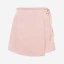 AnotherChill Women's Low Waist Micro Mini Skorts Skirt with Built-in Shorts Sexy Stretch light Pink Skirts Basic Summer Outfits, S