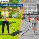 Lawn Leveling Rake 30"x10" for Lawn Care - 72" Extendable Stainless Steel Handle with Ergonomic Grip | Professional Grass Leveling Tool for Golf Courses, Soccer Fields, Backyard Turf Maintenance