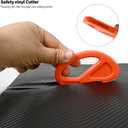 2 x EHDIS Wrapping Paper Rolls Cutter,Gift Wrap Cutter,Wrapping Paper Cutter Straight and Smooth Cutting Wrapping Paper Cutter for Christmas Birthday Holiday,Snitty Safety Vinyl Film Cutter-4 PCS (Mix Color)