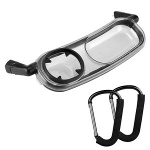 Snack Tray Compatible with Uppababy Vista, Vista V2, Cruz, Cruz V2, Rumble Seat, and Rumble Seat V2 (Snack Tray with Bonus Hooks)