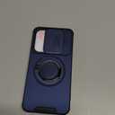 JAME for Samsung Galaxy A37/A36/A56 5G Case, Ring Holder Stand Kickstand, Slide Camera Cover, 2 Screen Protectors, Dual-Layer Shockproof Protective, Magnetic Accessory Friendly Phone Case, Blue