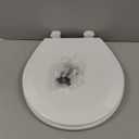 BEMIS 500EC 390 Toilet Seat with Easy Clean & Change Hinges, 1 Pack Round, Cotton White