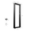 36 Inch Metal Bar Table Legs, Heavy Duty Dining Table Leg Desk Legs with Adjustment Feet, Black, Set of 2