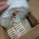 Clothesline Kit Outdoors, Clothes Line Pulley Kit, 164ft Polyester Clothes Line Rope Outdoors Heavy Duty, Clothesline Pulley Kit with S Separator Spreaders, Rope Tightener, Hook for Outdoor Clothes