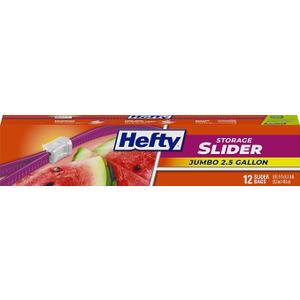 Hefty jumbo slider bags