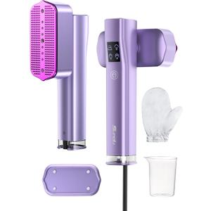 Steamer for Clothes,Sundu Portable 2-in-1 Travel Steamer&Iron,15s Fast Heat-up,100ml Water Tank,Ironing Gloves,25 Min Powerful Continuous Steam,1200W&4 Modes Light Steam Iron for Travel&Home(Violet)