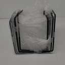 MyGift Set of 6 Black Metal Pizza Pan Riser Stands - Tabletop Hot and Cold Food Platter Tray Display - Countertop Baking Sheet Wire Cooling Racks