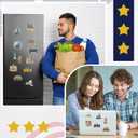 Xuhal 12 Pcs New York Fridge Magnet USA Cities Magnetic Refrigerator Stickers Souvenirs Gifts for Refrigerator Home Decoration