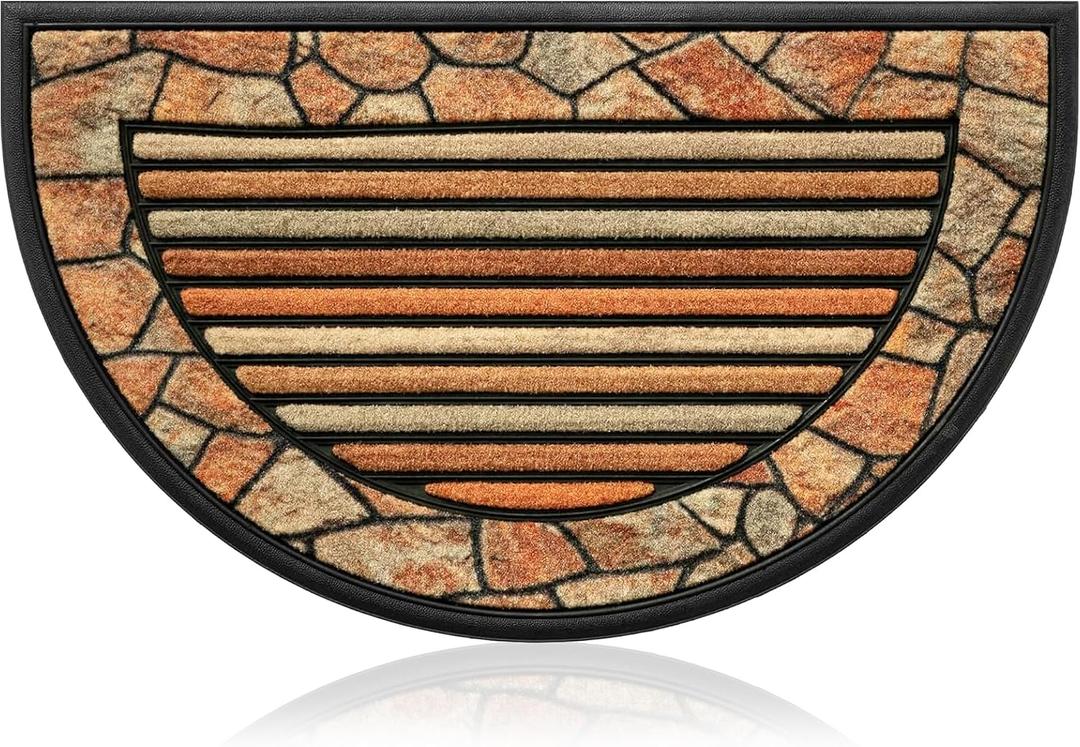 AMARU DOOR MATS - Welcome Mat for Front Door, Non-Slip, Mosaico, 17x29 in
