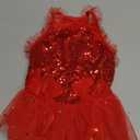 MaruPet Fashion Sweet Puppy Dog Blingbling Princess Skirt Pet Dog Lace Cake Camisole Tutu Dress (Red, Medium)