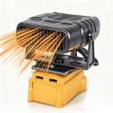 Portable Cordless Small Space Heater for Dewalt 20V Max Battery, 170W Efficient Heating Small Room Space Heater with 180Adjustable Angle, Safe & Quiet for Car Inside Office Room Tent Use (No Battery)