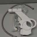 Ultra-Slim Bidet Attachment, Posterior & Feminine Wash-(Retractable Dual Nozzles), Non-Electric Bidet Attachment for Toilet Seat, Adjustable Fresh Cold Water Pressure, Stainless Steel Inlet (White)