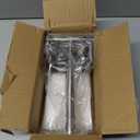 Real Stainless Steel Lemon Squeezer Citrus Juicer Hand Press Heavy Duty Manual Squeeze Juice Extractor Maker Orange Lime Grapefruit Presser - Bonus 50 Pcs Filter Bags (Large, silver)