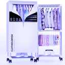 Clothes Dryer, Portable Drying Machine with Timer, 60inch Laundry Drying Wardrobe with Large Capacity, Electric Dryer/Rack for Home | Apartments (Grey ZL8)