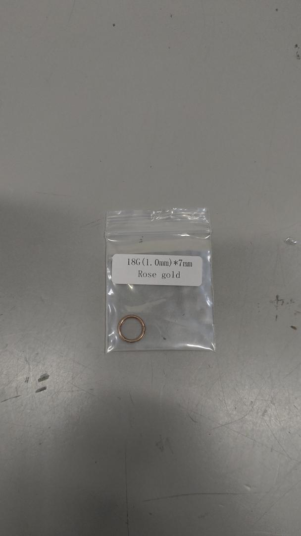 18G (1.0MM)*7MM ROSE GOLD BODY PIERCING