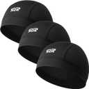 3Pcs Breathable Mesh Skull Cap,Lightweight Quick Dry Sports Helmet Liner for Men Women, Cooling Cycling Beanies