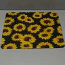 Dish Drying Mat Foldable Fall Kitchen Drying Mat Absorbent Sink Mat Multi-Purpose Coffee Pad Easy To Clean,Kitchen Gadgets,sunflower decor(sunflower) (12*16inches)