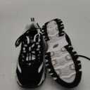 Skechers Sport Women's D'Lites Memory Foam Lace-up Sneaker, Biggest Fan Black/ White, 7 M US