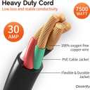 10 FT 4 Prong Dryer Extension Cord Outdoor Black, 30 AMP 10/4 Gauge Heavy Duty, NEMA 14-30P to 14-30R, Waterproof STW Jacket ETL Listed for Dryers & EV Charging