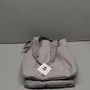 NOL Insulated Lunch Bag for Women, Large Spacious Lunch Tote Bag With Removable Adjustable Shoulder Strap with Multi Pockets, Leakproof Cooler Bag,Lightweight Nylon Waterproof Lunch Box For Work,Gray