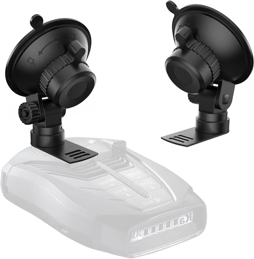 Radar Detector Mount, Car Radar mounting Bracket Suction Cup Holder, Windshield and Dashboard Radar Detector Suction Mount,  for Cobra Escort Beltronics, Easy to Install (Small)