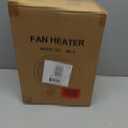 2 in 1 Heater Fan Combo, 1500W Portable Space Heater with Adjustable Thermostat, Electric Cooling Fan with Oscillating, Overheat & Tip-Over Protection, Ideal for Home & Office Use