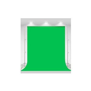 Green Screen Backdrop, 90x200 Inch Photography Greenscreen Background Sheet Fabric Kit for YouTube Video Streaming Zoom, Small Photo Chromakey Polyester Cloth Curtain with 4 Clip