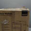 Nugget Ice Maker Countertop, Silonn Pebble Ice Maker Machine Crushed Ice, 44lbs in 24h, Pull-Out Water Tank and Removable Ice Basket for Home, Kitchen, Stainless Steel