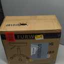 FURWOO Adjustable Salon Chair Small Rolling Stool with Wheels for Spa Salon Massage Home Office Black