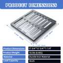 Cast Iron Drain Grate, Outdoor Drain Cover, B125 Class Ductile Iron Channel Drainage Grates, Heavy Duty Sewer Grate,Black Rectangle Drain Grate for Yard,Driveway,Concrete Floor.