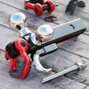 Ayleid Trailer Hitch Tri-Ball Mount with Hook&Pin&Rotatable Tow Shackle,Fits 2-in Receiver with 1-7/8-in,2-in,2-5/16-in Hitch Ball