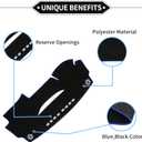 Dash Cover Compatible for Toyota Venza 2008-2017, Non-Slip Polyester Black Blue Center Console Dashboard Cover Pad Carpet