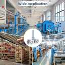 8 PCS Wheel Rollers, Gate Trolley Assembly Barn Door Rollers with 0.47 Inches Threads, 360-Degree Beam Trolley Rollers Applied for Mount Heavy Barn or Shed Sliding Doors