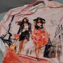 Eiffel Tower Luggage Cover Fashion Girl Washable Elastic Streets of Paris Travel Suitcase Cover Anti-scratch Suitcase cover Fits 29-32 Inch Luggage Cover