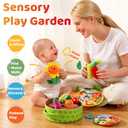 Baby Toys 6-12 Months, My First Vegetable Garden Plush Set Montessori Toys for 6 Month Old with Rattles Mirror Squeaker Crinkle Book, Baby Boy Girl Gifts Christmas Stocking Stuffers