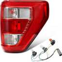 Tail Lights Compatible With 2021 2022 2023 Ford F150 XL STX OEM with Bulbs Rear Tail Light Cover Assembly Right Passenger Side Replace ML3Z13404E