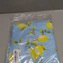 Walrus Heavy Duty Vinyl Tablecloth with Flannel Backing Waterproof Oil-Proof Plastic Table Cloth Stain-Resistant Wipeable Rectangle or Square Table Cover for Indoor and Outdoor (Lemon, 54x54 Inch)