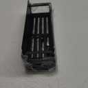 HuggieGems Metal 2 Pack Magnetic Spice Storage Rack Organizer for Refrigerator and Oven, Black Fridge Organizers and Storage