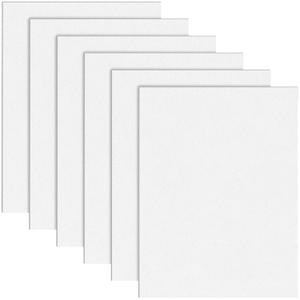 Hiceeden 6 Pack ABS Plastic Sheet 12" x 16" x 0.06", Moldable Flexible Plastic Sheets, ABS Sheets for DIY Crafts, Projects, Home Decor, Two-Sided (Smooth & Textured Finish), White